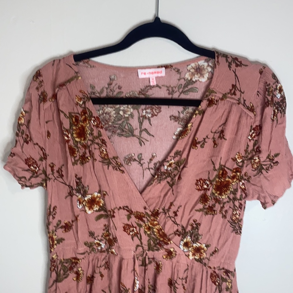 🪼Blush Pink Floral tie dress! - Picture 2 of 9